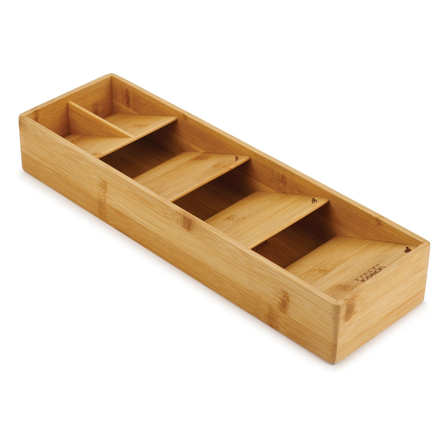 Zulay Kitchen Bamboo Knife Drawer Organizer Insert