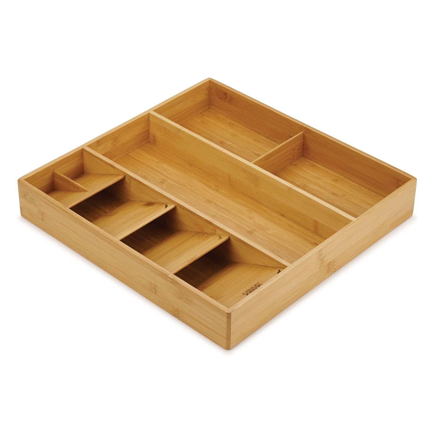 Zulay Kitchen Bamboo Knife Drawer Organizer Insert