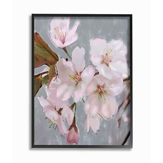 Stupell Home Decor Blooming Cherry Blossoms on Spring Branch Framed Wall Art