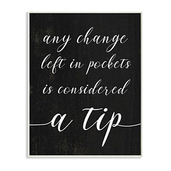 Stupell Home Decor Tips are Considered Phrase Laundry Room Sign Wood Wall Art