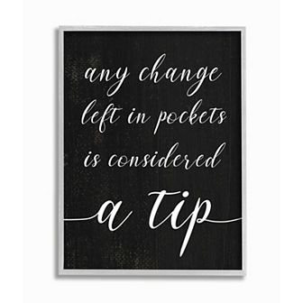 Stupell Home Decor Tips are Considered Phrase Laundry Room Sign Framed Wall Art