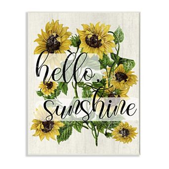 Stupell Home Decor Hello Sunshine Plaque Wall Art