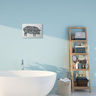 Stupell Home Decor Don't Hog The Bathroom Plaque Wall Art