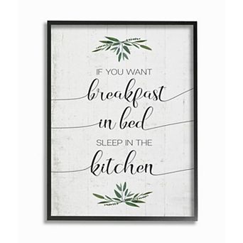 Stupell Home Decor Breakfast In Bed Framed Wall Art