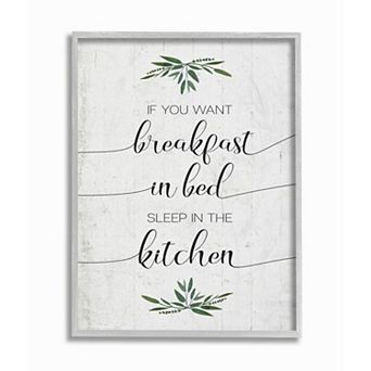 Stupell Home Decor Breakfast In Bed Framed Wall Art