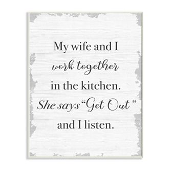 Stupell Home Decor We Work Together Plaque Wall Art