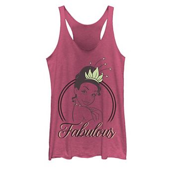 Juniors' Disney Princess Fabulous Tiana Line Art Portrait Tank Top