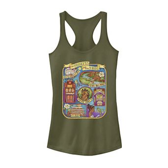 Juniors' Disney Princess Map Poster Tank Top