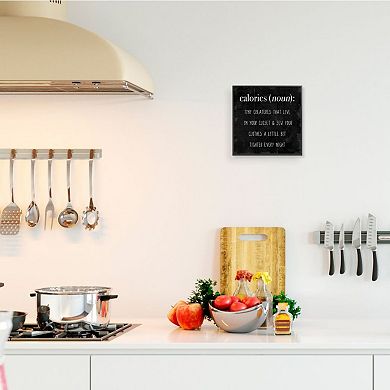 Stupell Home Decor Calories Framed Wall Art