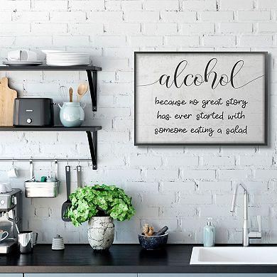 Stupell Home Decor No Great Story Framed Wall Art