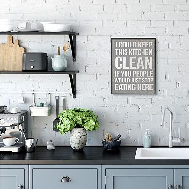 Stupell Home Decor Clean Kitchen Framed Wall Art