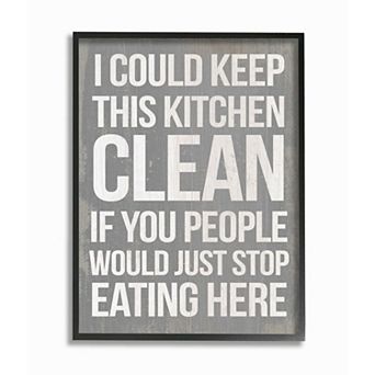 Stupell Home Decor Clean Kitchen Framed Wall Art