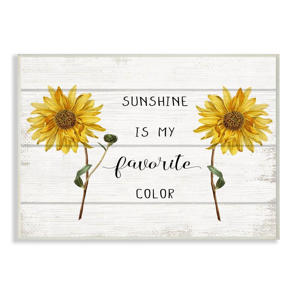 Stupell Home Decor Sunflower Sunshine Plaque Wall Art