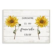 Stupell Home Decor Sunflower Sunshine Plaque Wall Art