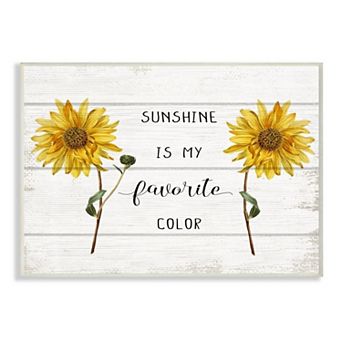 Stupell Home Decor Sunflower Sunshine Plaque Wall Art