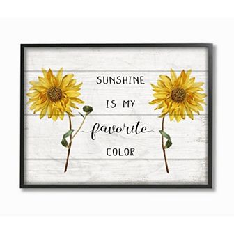 Stupell Home Decor Sunflower Sunshine Framed Wall Art