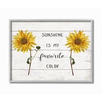 Stupell Home Decor Sunflower Sunshine Framed Wall Art