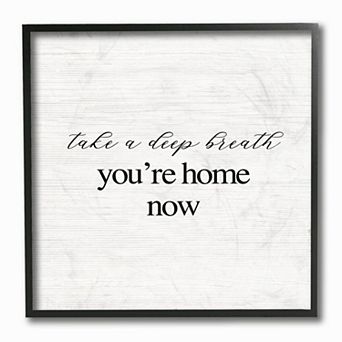 Stupell Home Decor Black White You're Home Framed Wall Art