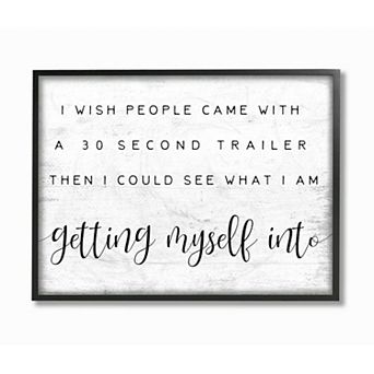 Stupell Home Decor Movie Trailer Framed Wall Art