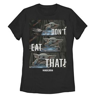 Juniors' Star Wars: The Mandalorian The Child "Don't Eat That" Tee