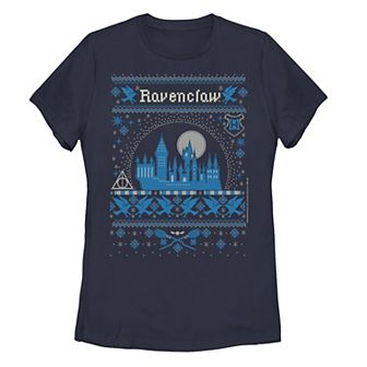 Juniors' Harry Potter Christmas Ravenclaw Graphic Tee
