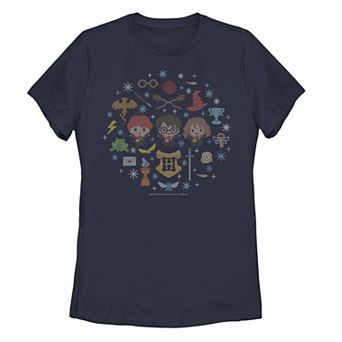 Juniors' Harry Potter Chibi Christmas Graphic Tee