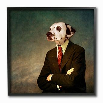 Stupell Home Decor Dressed Dalmatian Framed Wall Art
