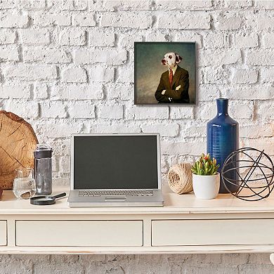 Stupell Home Decor Dressed Dalmatian Framed Wall Art