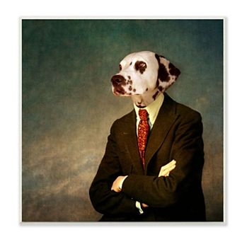 Stupell Home Decor Dressed Dalmatian Plaque Wall Art