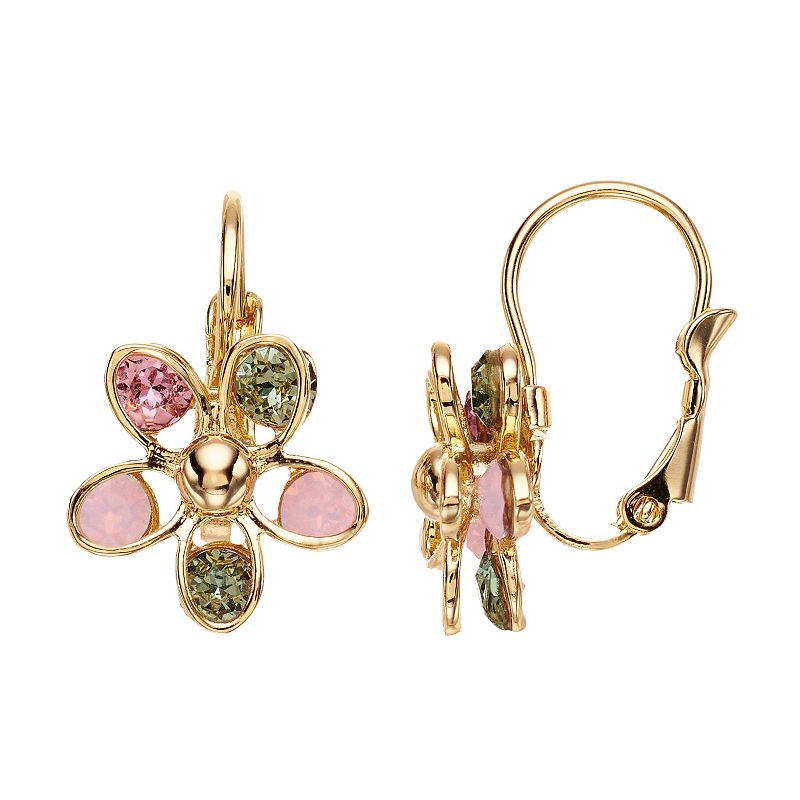 37958008 Brilliance Crystal Flower Drop Earrings, Womens, M sku 37958008