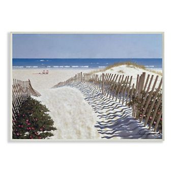 Stupell Home Decor Fenced Pathway to Beach Wall Art