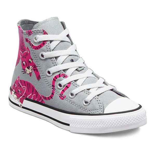 Girls' Converse Chuck Taylor All Star Jungle Cat Graphic High-Top Sneakers