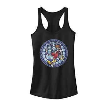 Juniors' Kingdom Hearts Stained Glass Sora Artsy Graphic Tank Top