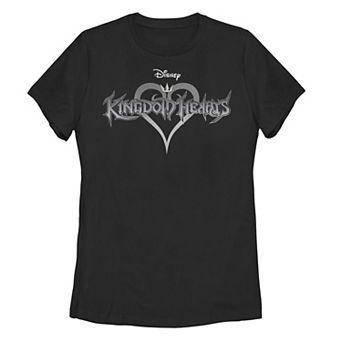 Juniors' Kingdom Hearts Logo Graphic Tee