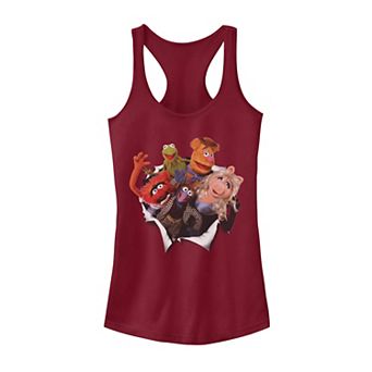 Juniors' Muppets Group Shot Breakthrough Tank Top
