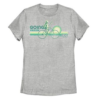 Juniors' Muppets Kermit "Going Green" Stripes Vintage Graphic Tee