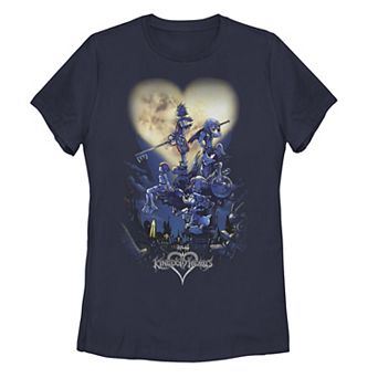 Juniors' Kingdom Hearts Poster Graphic Tee