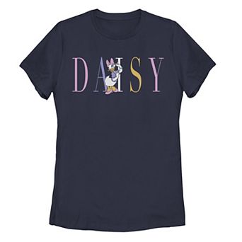 Disney's Mickey and Friends Juniors' Daisy Duck Simple Text Tee