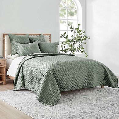 Levtex Home Merano Velvet Sea Spray Quilt or Sham