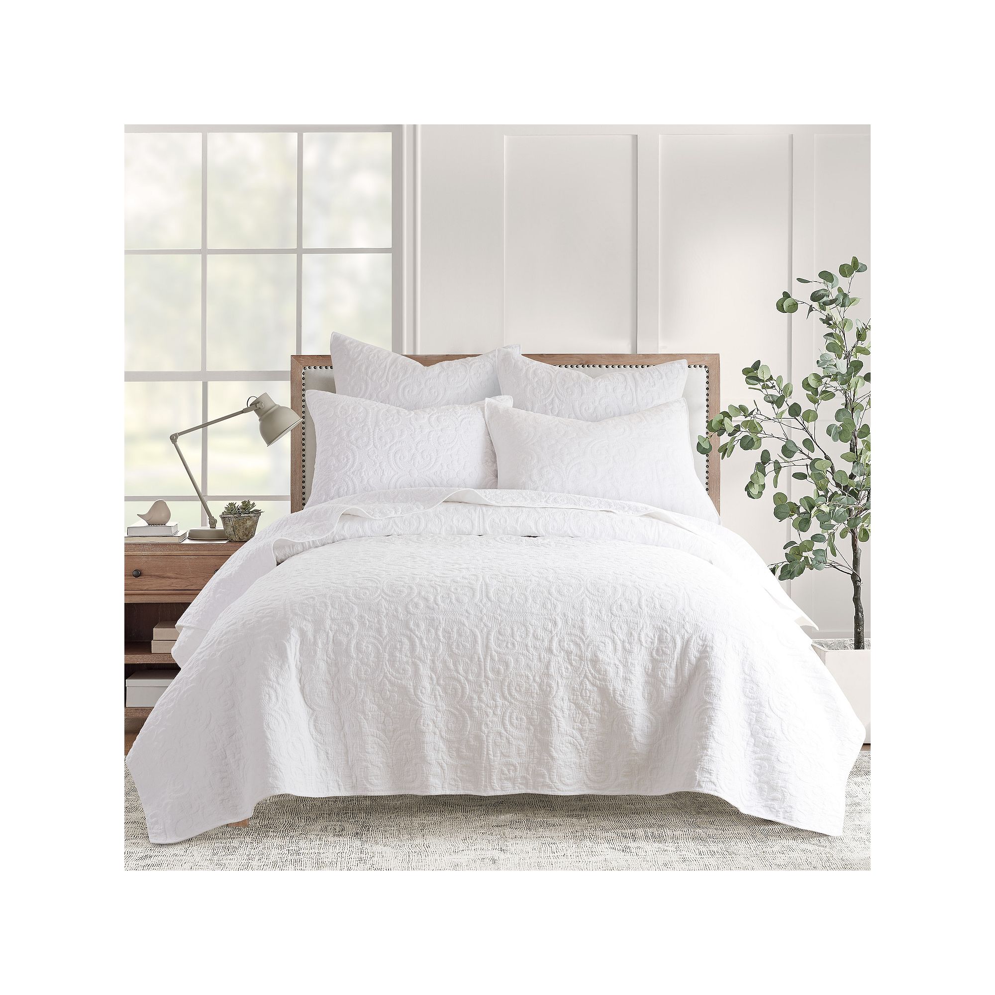Levtex Home Birch Hill White Quilt or Sham