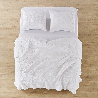 Levtex Home Sherbourne White Quilt or Sham 2-Pack Set