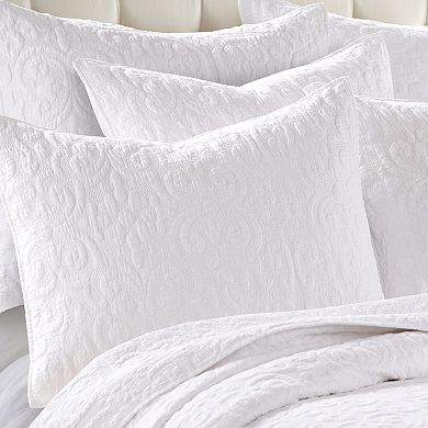 Levtex Home Sherbourne White Quilt or Sham 2-Pack Set