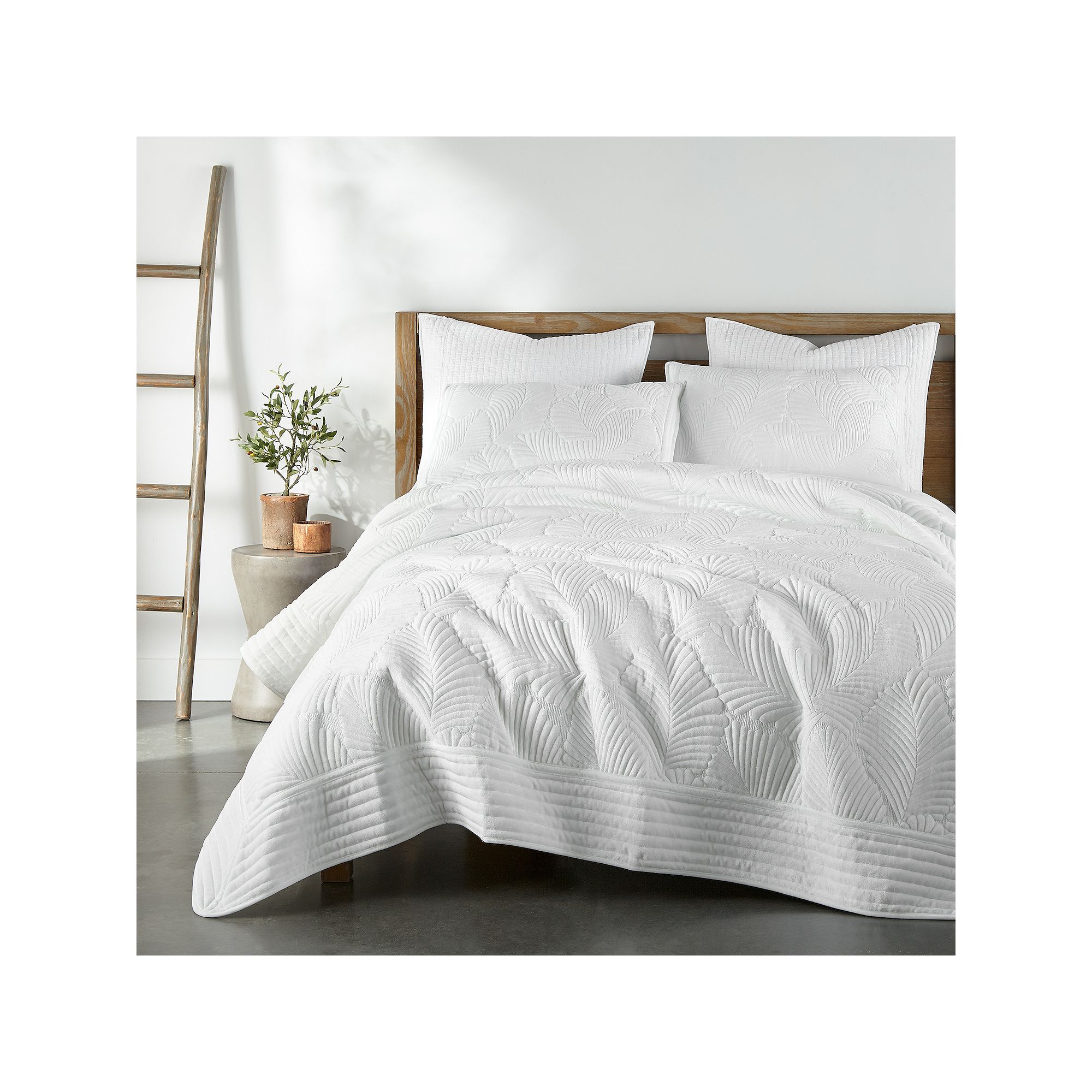 Levtex Home Belgrade White Quilt or 2-pack Sham