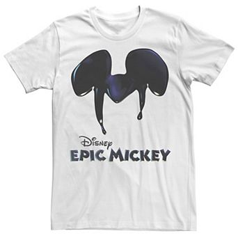 Disney's Epic Mickey Men's Dark Paint Drip Logo Tee