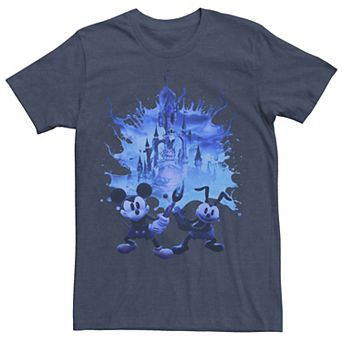 Disney's Epic Mickey Men's Blue Hue Portal Poster Tee
