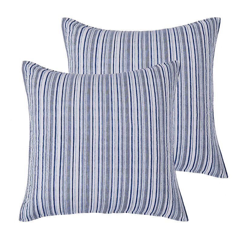 Levtex Home Avellino Blue 2-pack Euro Sham Set