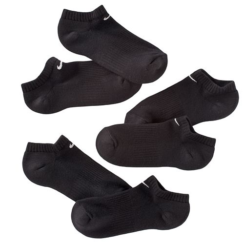nike socks no show black