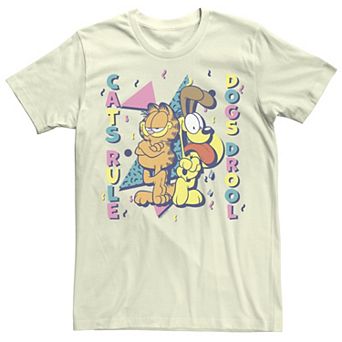 Men's Garfield Cats Rule Retro Tee