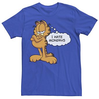 Men's Garfield I Hate Mondays Text Tee