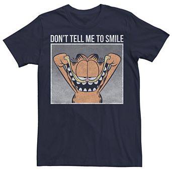 Men's Garfield Smile Text Memes Tee